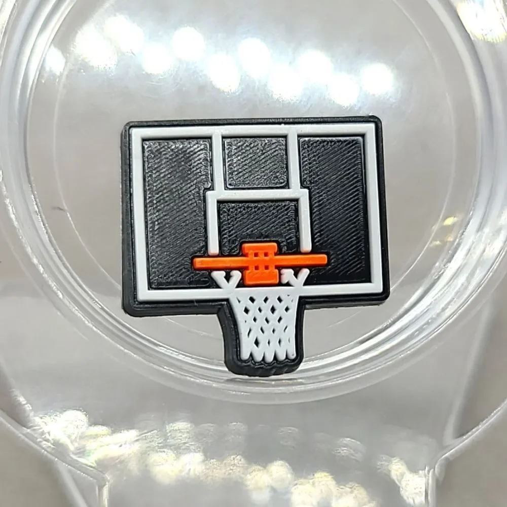 6/$20 Basketball 🏀 Hoops Croc Charm Shoe Jewelry Sports Ball Jibbitz Bogg Bag - Picture 2 of 5